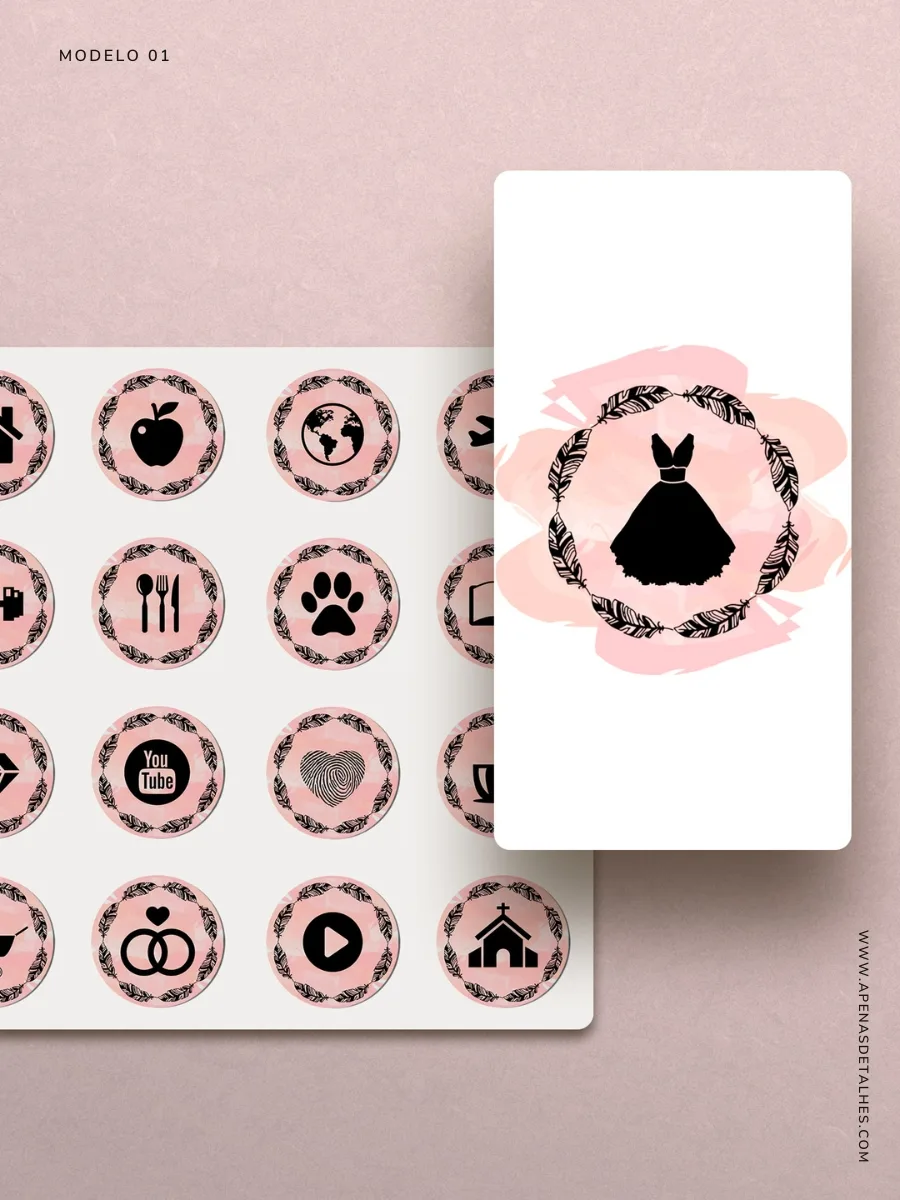 Capas para destaques do Instagram para baixar gratuitamente