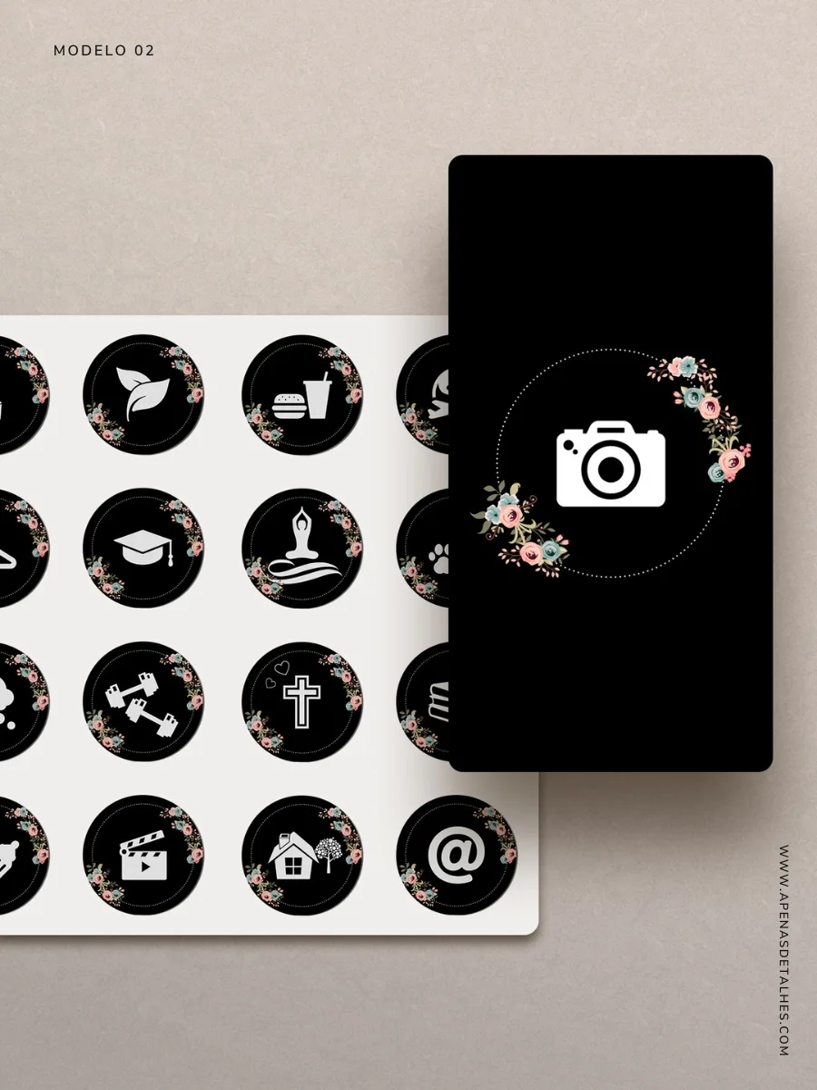 Capas para destaques do Instagram para baixar gratuitamente