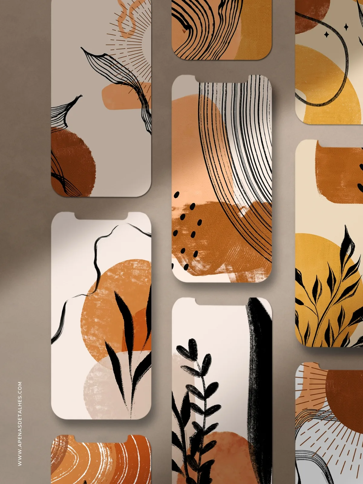 Papel de parede para celular grátis - Coleção Modern Boho
