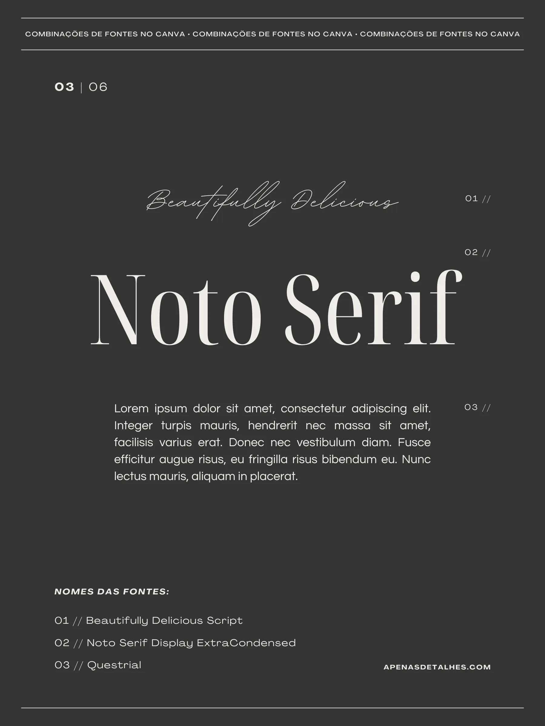 Combinações de fontes elegantes para usar no canva