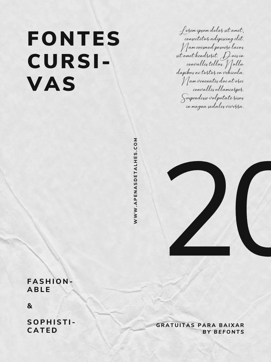 Fontes cursivas para baixar grátis