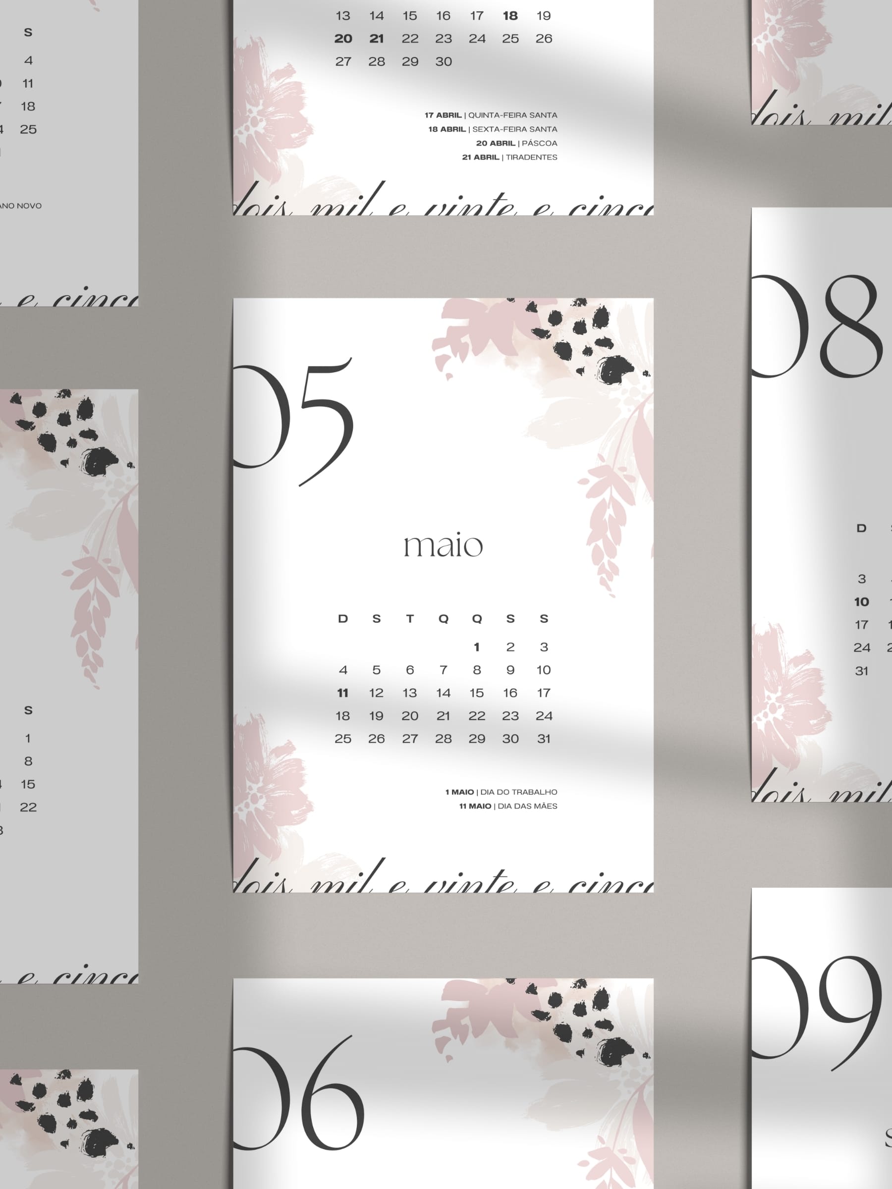 Calendário 2025 grátis para baixar e imprimir