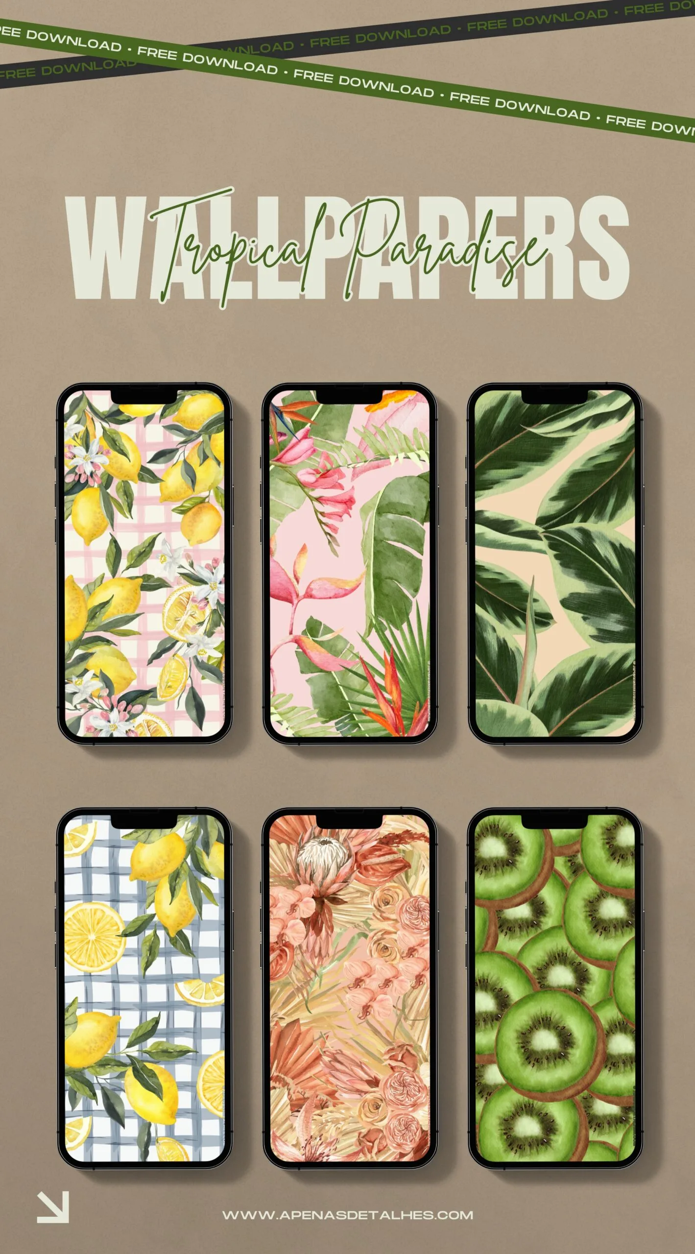 Wallpapers bonitos para celular - Tropical Paradise