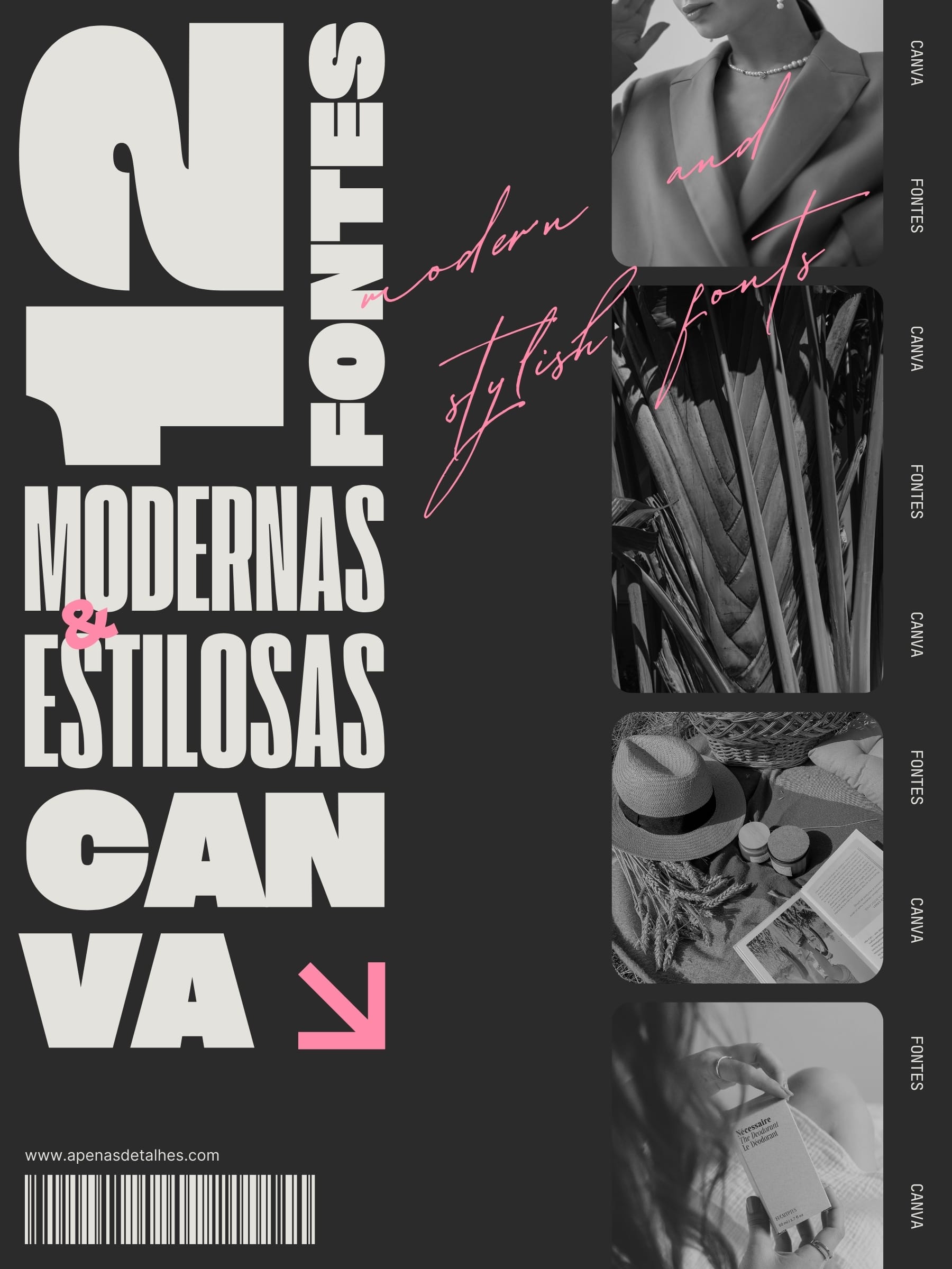 12 fontes modernas e estilosas para usar no Canva