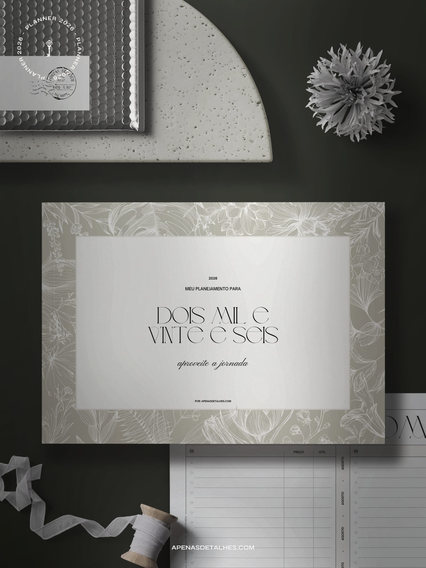 Planner 2026 grátis para baixar e imprimir - em pdf