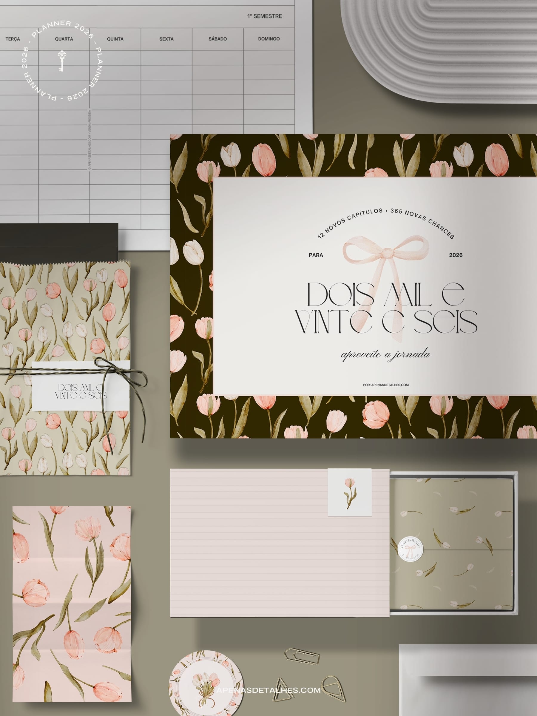 Planner 2026 grátis para baixar e imprimir - em pdf