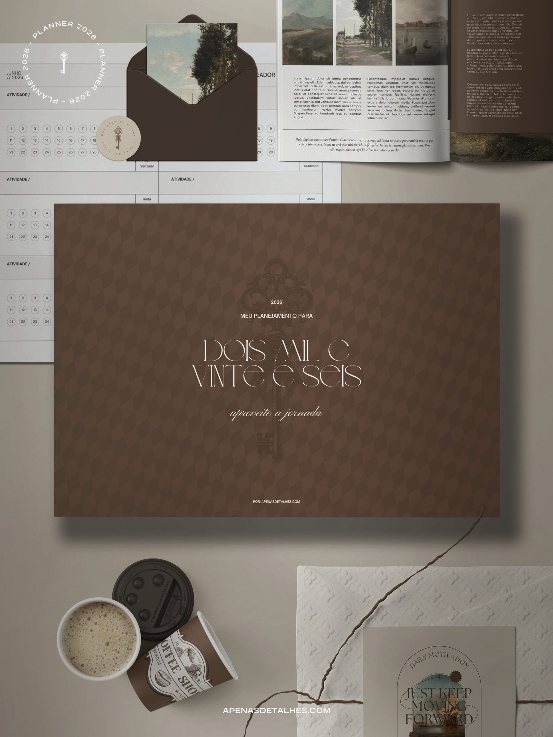Planner 2026 grátis para baixar e imprimir - em pdf